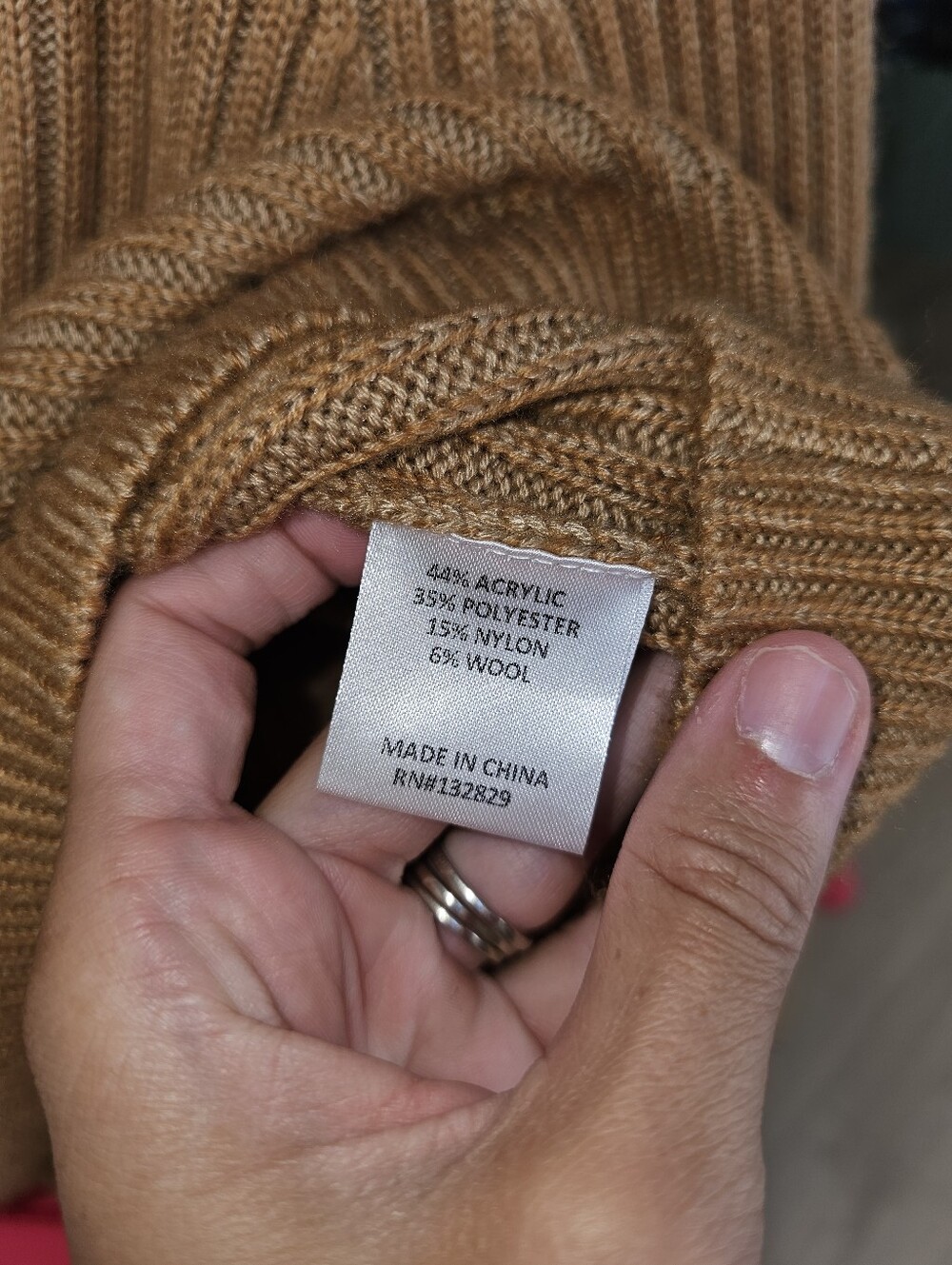 $165 TULAROSA Lovelle Zip Up Sweater in Camel - Picture 10 of 10